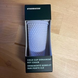 New with Tags Starbucks Cold Cup 2021 Ornament Keychain Matte Purple